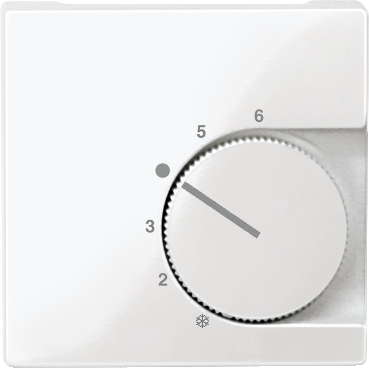 Placa Centrala Insertie Controler Temp Camera, cu  Contact,Alb Polar, Lucios