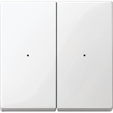 Clapete pentru Modul cu 2 Butoane, Alb Polar, Lucios, Sistem M