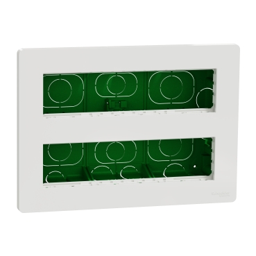 Noua Unica, Post de lucru 2x8m, incastrat, alb antibacterian
