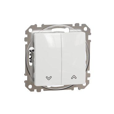 Sedna Design, Intrerupator cu revenire pentru jaluzele 10A, alb