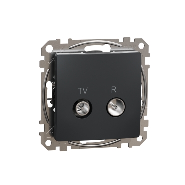 Sedna Design, Priza TV R intermediara 10dB, antracit