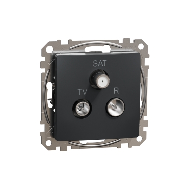 Sedna Design, Priza TV-R-SAT intermediara 7dB, antracit