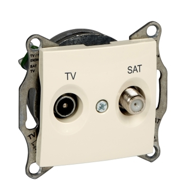 Sedna, Iesire Capat Tv-Sat, 1Db fara Cadru Bej
