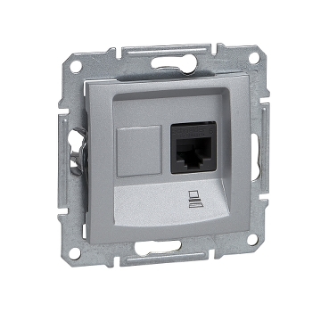 Sedna, Priza Simpla Date, Rj45 Cat.6 Utp fara Rama Aluminiu