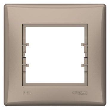 Sedna 1 gang IP44 frame titanium