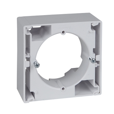 Sedna, 1 Port Surface Box, Alb