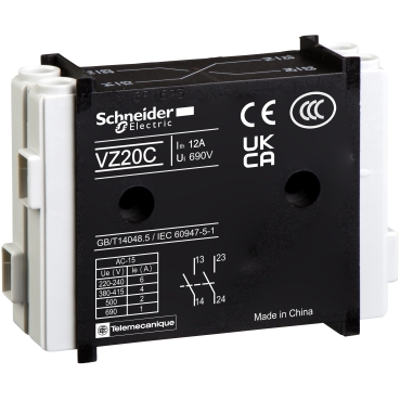 Bloc Contacte Auxil., Decupl. Rapida/Contact Intarziat - Vario - 1 No + 1 Nc Bloc Contacte Auxil., Decupl. Rapida/Contact Intarziat - Vario - 1 No + 1 Nc