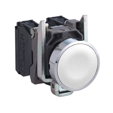 Buton cu Revenire,Alb,1Nd Buton cu Revenire,Alb,1Nd